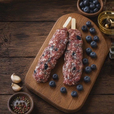 Kefta aux bleuets