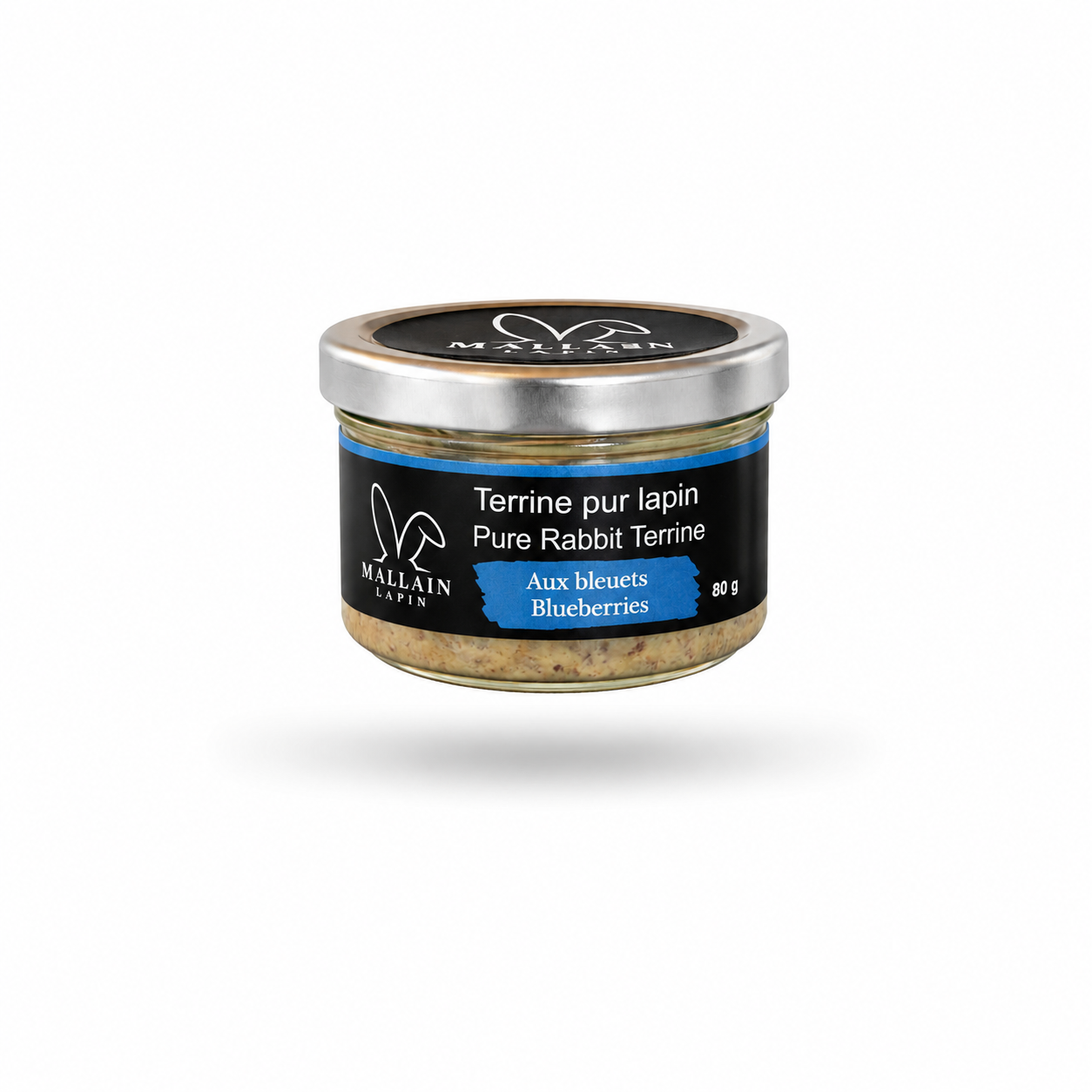 Terrine pur lapin aux bleuets